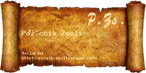 Pócsik Zsolt névjegykártya
